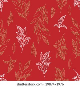 Abstract floral seamless pattern. Vector design for paper, cover, fabric, interior decor.