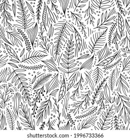 Abstract floral seamless pattern. Vector design for paper, cover, fabric, interior decor.