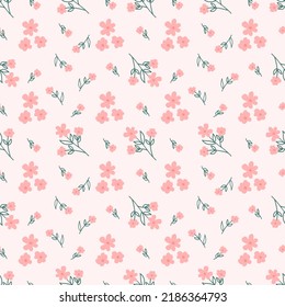 Abstract floral seamless pattern vector background