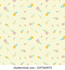 Abstract floral seamless pattern vector background