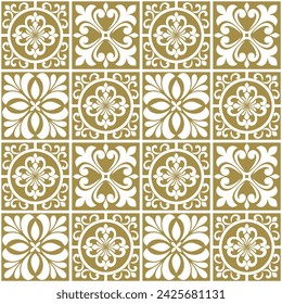 Abstract floral seamless pattern. Vector background.