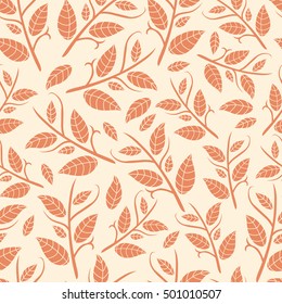 Abstract floral seamless pattern. Vector illustration.