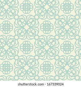 Abstract floral seamless pattern. Vintage, retro style. Print - vector 