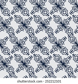 Abstract floral seamless pattern. Vintage ornament.