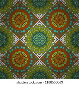 Abstract floral seamless pattern for wallpaper, website or textile printing. Vector endless illustration of blue, purple and black flowers.