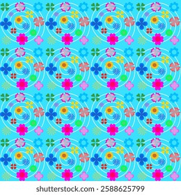 Abstract floral seamless pattern for wallpaper, clothes general item