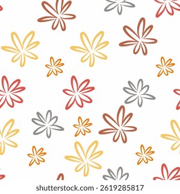 Abstractas patrones florales sin costuras, texturas de moda dibujadas a mano. Diseño abstracto moderno para el papel, el libro de la cubierta o la tela