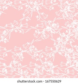 Abstract floral seamless vector background. 