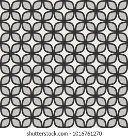 Abstract Floral Seamless Vector Pattern. Geometric texture. Repeating background.