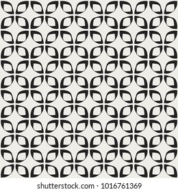 Abstract Floral Seamless Vector Pattern. Geometric texture. Repeating background.
