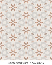 Abstract floral seamless vector pattern background in pastel colors for fabric, wallpaper, scrapbooking projects. Surface pattern design.