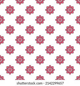 Abstract floral Seamless Vector pattern background. Design for use Textile all over fabric, interior, wallpaper, wrapping paper and others.