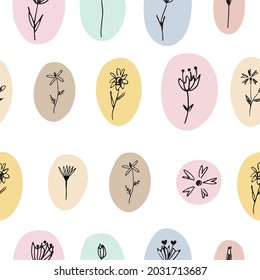 Resumen de patrones de semilla floral para textiles, tejidos, papel de envoltura