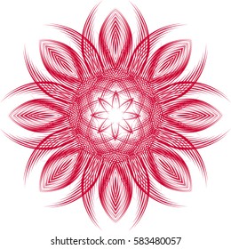 Abstract floral shape. Element for design. Vector illustration.