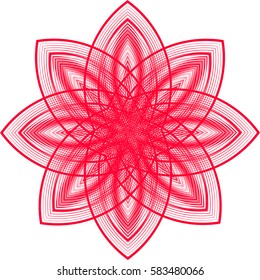 Abstract floral shape. Element for design. Vector illustration.