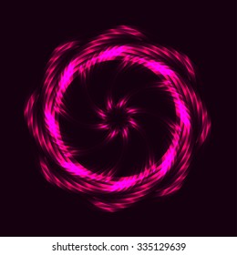 Abstract floral shape. Vector design element.