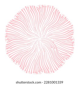 Abstract floral shape. Vector graphic design element. 