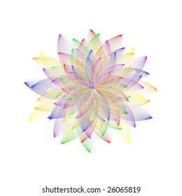 Abstract floral silhouette, element for design. vector