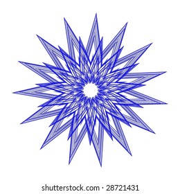 Abstract floral silhouette, element for design.vector