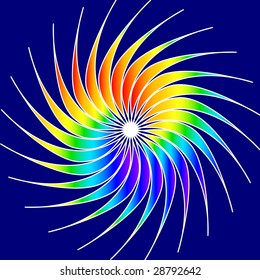 Abstract floral silhouette, element for design.vector