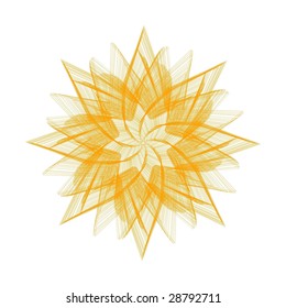 Abstract floral silhouette, element for design.vector