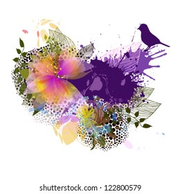 Abstract floral spring background