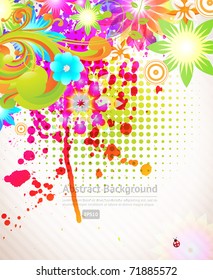 Abstract floral spring background.