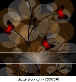 Abstract floral spring background