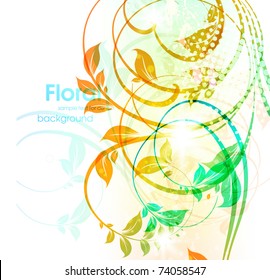 Abstract floral spring background. eps 10.