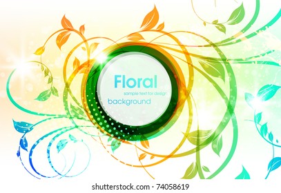 Resumen del fondo del resorte floral. 10.