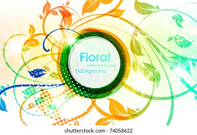 Resumen del fondo del resorte floral. 10.