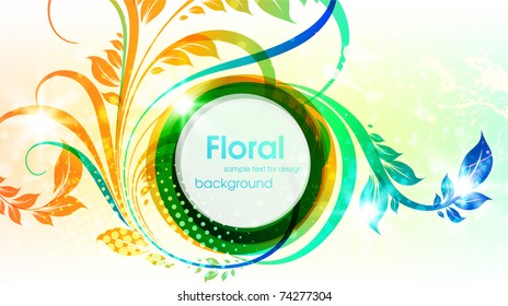 Resumen del fondo del resorte floral. 10.