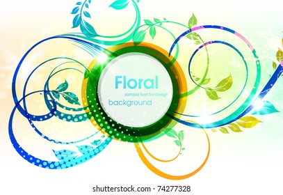 Abstract floral spring background. eps 10.