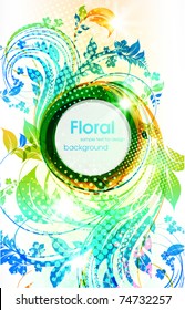 Abstract floral spring background. eps 10.