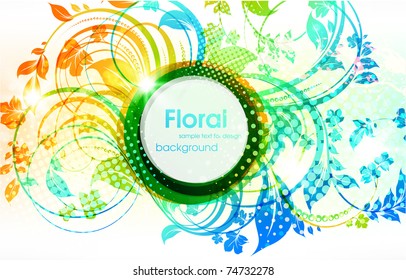 Resumen del fondo del resorte floral. 10.