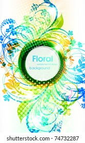 Abstract floral spring background. eps 10.