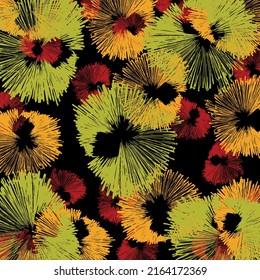 Abstract floral spring pattern. Vector Illustration.