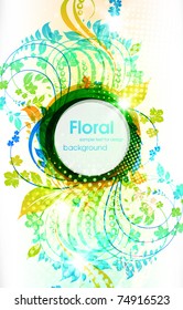 Abstract floral spring or summer bright background. eps 10.