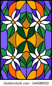 Abstract floral / Stained glass window