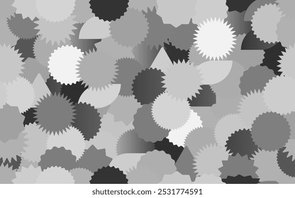 Abstract Floral sticker seamless pattern vector texture fabric textile paper print packaging wrapping background wallpaper transparent