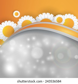 abstract floral  summer vector background . Eps10