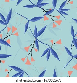Abstract floral surface pattern seamless background vector illustration for wallpaper,gift wrapping,packaging design
