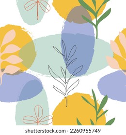 Abstract floral surface pattern seamless background vector illustration for fashion,fabric,wallpaper and print design
