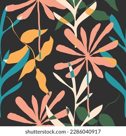 Abstract floral surface pattern seamless background vector illustration for fashion,fabric,wallpaper and print design
