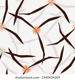 Abstract floral surface pattern seamless background vector illustration for fashion,fabric,wallpaper and print design
