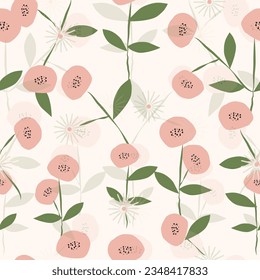 Abstract floral surface pattern seamless background vector illustration for fashion,fabric,wallpaper and print design
