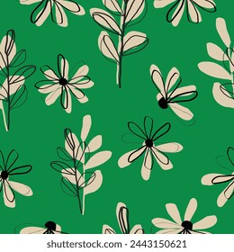 Abstract floral surface pattern seamless background vector illustration for fashion,fabric,wallpaper and print design
