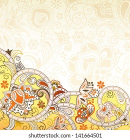 Abstract Floral Swirl