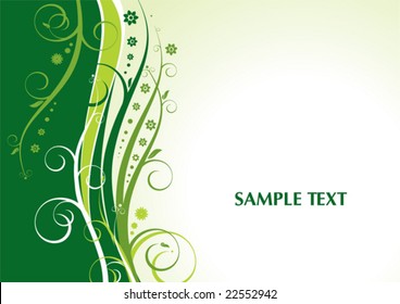 Abstract floral template with copy space