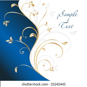 Abstract floral template place for your text